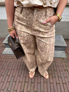 MILA BARREL DENIM TAUPE
