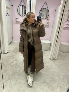 PUFFY WINTER COAT BROWN