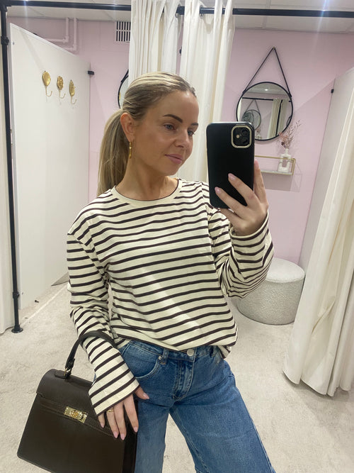 STRIPED LONGSLEEVE CRÉME