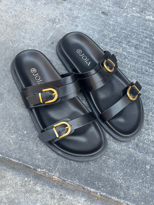 FAUVE SUMMER SLIDES BLACK