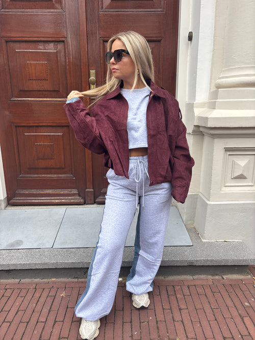 PHILLY SUEDINE JACKET BORDEAUX