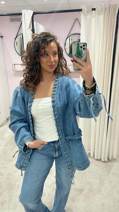 BRAIDED DENIM JACKET