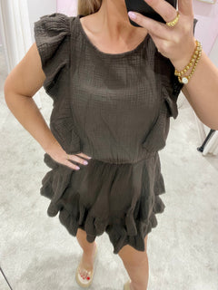 FRANKY PLAYSUIT BROWN