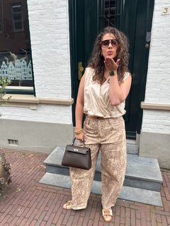 MILA BARREL DENIM TAUPE
