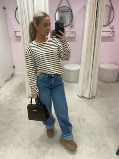 STRIPED LONGSLEEVE CRÉME