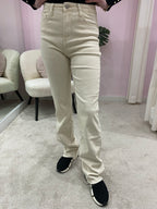 LUNA STRAIGHT LEG DENIM CRÉME