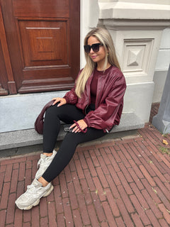 PU BOMBER BORDEAUX