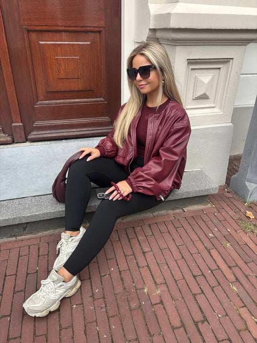 PU BOMBER BORDEAUX