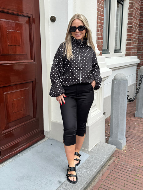 POLKADOT JACKET BLACK