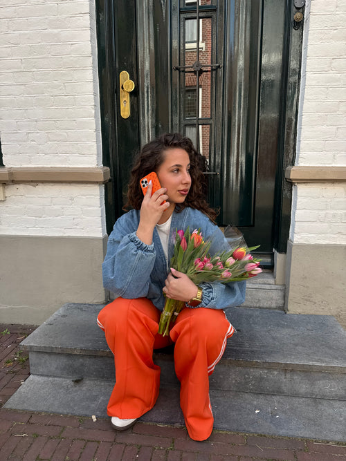 STRIPED JOGGER ORANGE