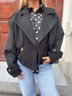 SHORT TRENCHCOAT BLACK