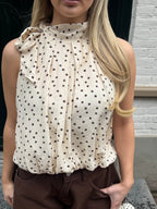 ROSIE POLKA TOP CRÉME
