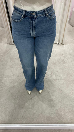 JAYDA WIDE LEG JEANS MIDBLUE (TALL)