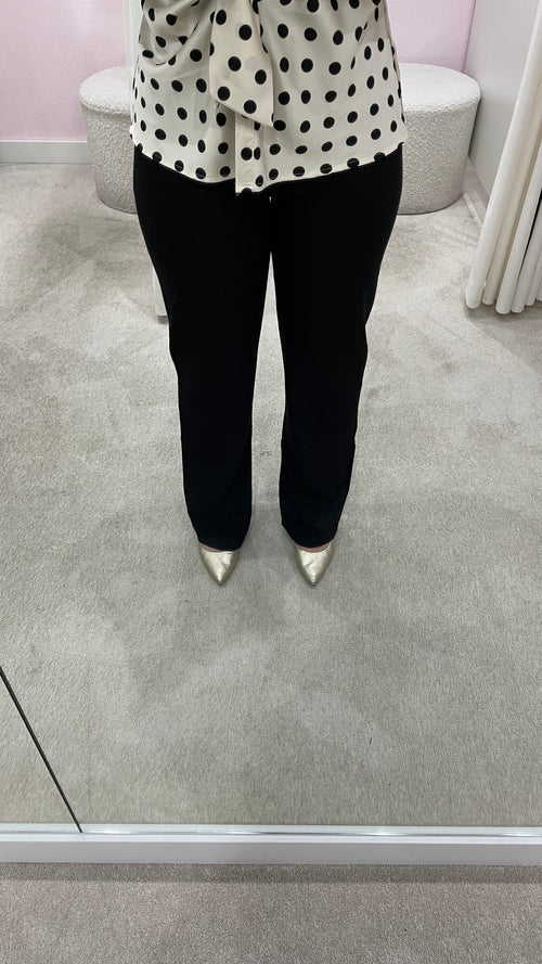 JOJO STRAIGHT LEG PANTALON TALL BLACK