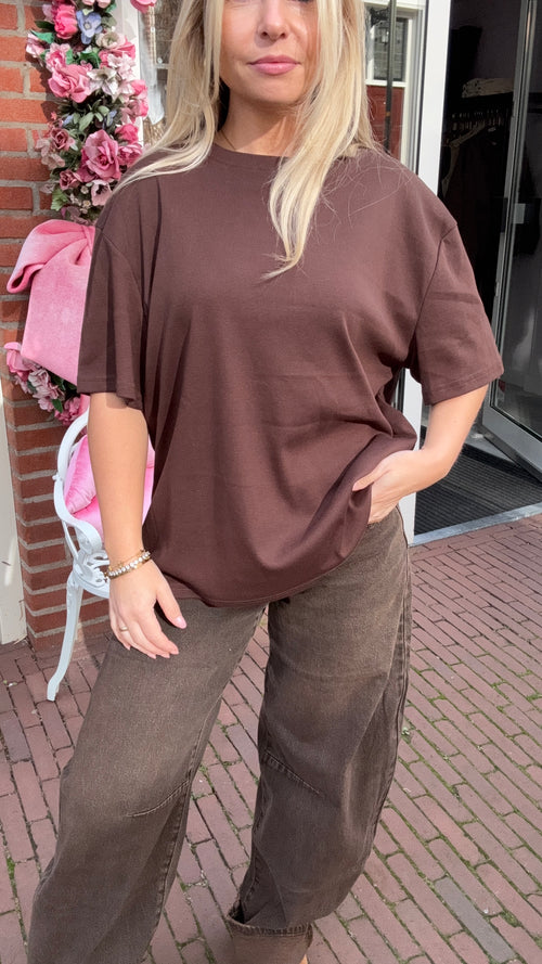 BASIC T-SHIRT BROWN