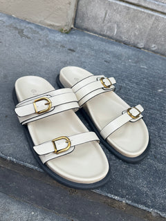 FAUVE SUMMER SLIDES ECRU