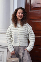 HAPPY STRIPED VEST BEIGE