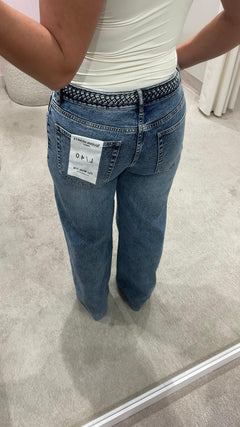 LULU WIDE LEG JEANS BLUE