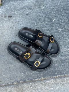 FAUVE SUMMER SLIDES BLACK