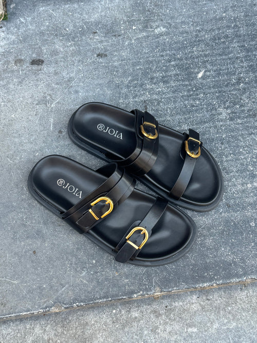 FAUVE SUMMER SLIDES BLACK