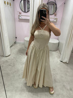 ELISA DRESS BEIGE