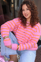 HAPPY STRIPED VEST ORANGE