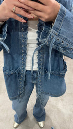 BRAIDED DENIM JACKET