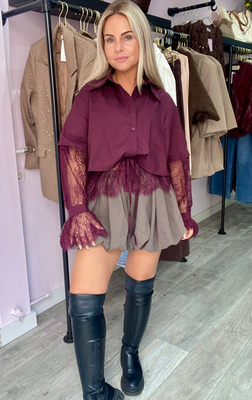 SAM BALLON SKORT GREY