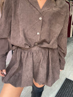 SAM BALLON SKORT BROWN
