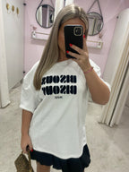 BISOUS TEE BLACK/WHITE