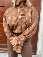 AMELIE BLOUSE BROWN