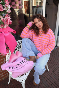 HAPPY STRIPED VEST ORANGE