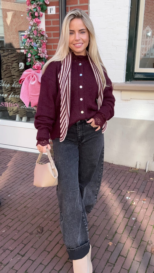 CATO VEST BORDEAUX