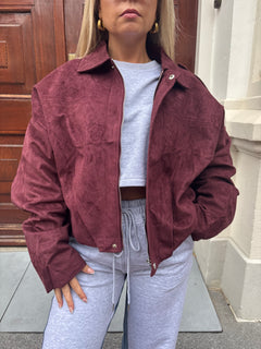 PHILLY SUEDINE JACKET BORDEAUX