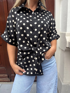 DOTS BLOUSE BLACK