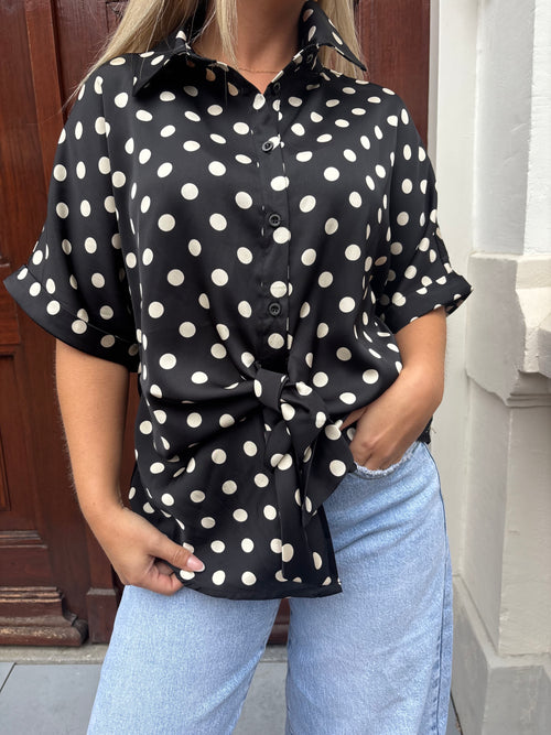 DOTS BLOUSE BLACK
