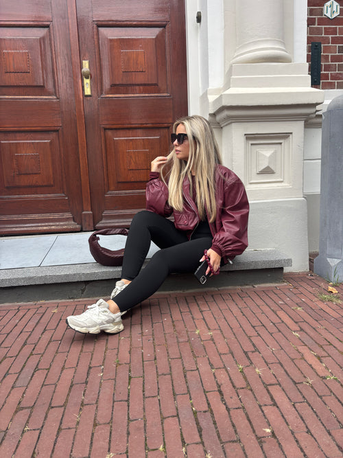 PU BOMBER BORDEAUX