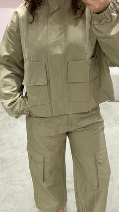 PARRACHUTE JACKET BEIGE