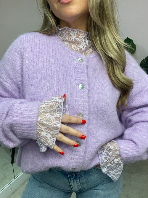 TRENDY LACE TOP LILA