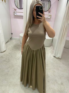 JOA DRESS TAUPE