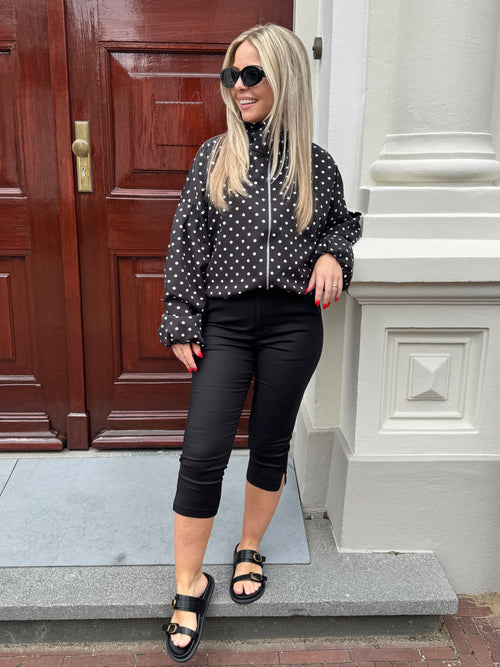 POLKADOT JACKET BLACK