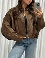 PHILLY SUEDINE JACKET BROWN