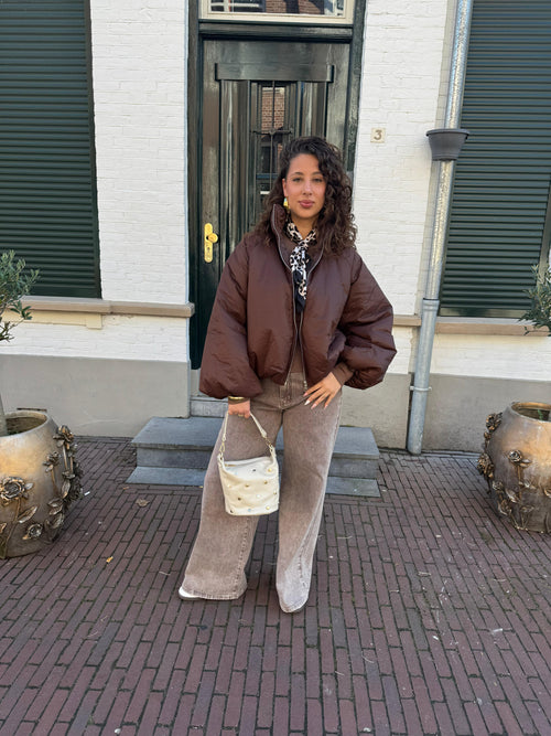 PUFFER JACKET BROWN