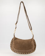 MONICA SUEDE BAG COGNAC