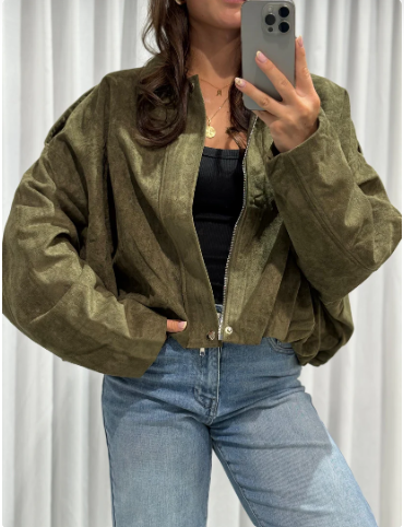PHILLY SUEDINE JACKET GREEN