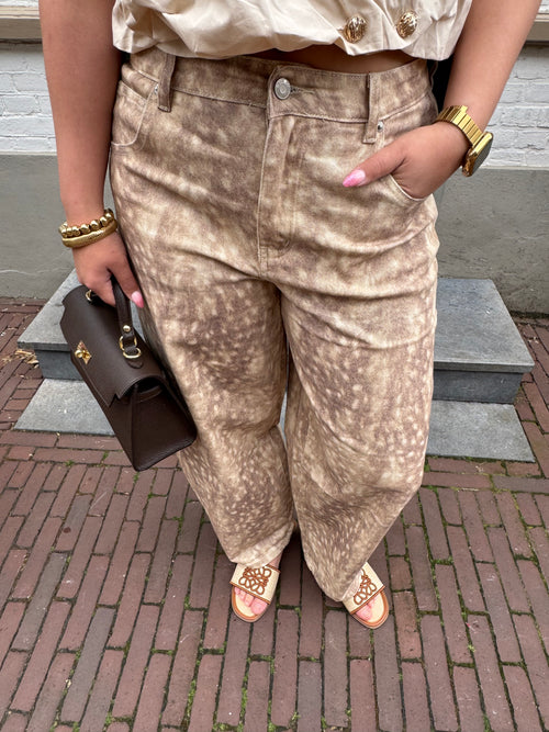 MILA BARREL DENIM TAUPE