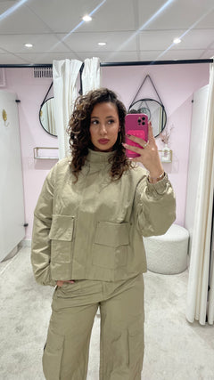 PARRACHUTE JACKET BEIGE