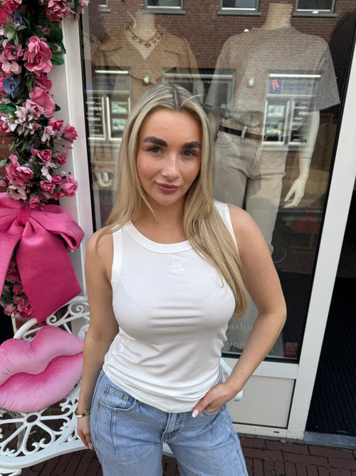 BASIC TANKTOP LOGO OFFWHITE