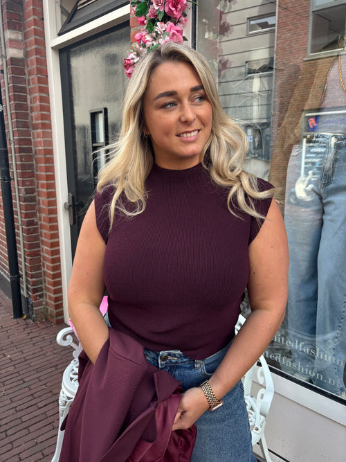 KIKI TOP BURGUNDY