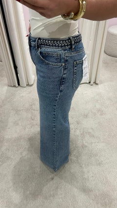 LULU WIDE LEG JEANS BLUE